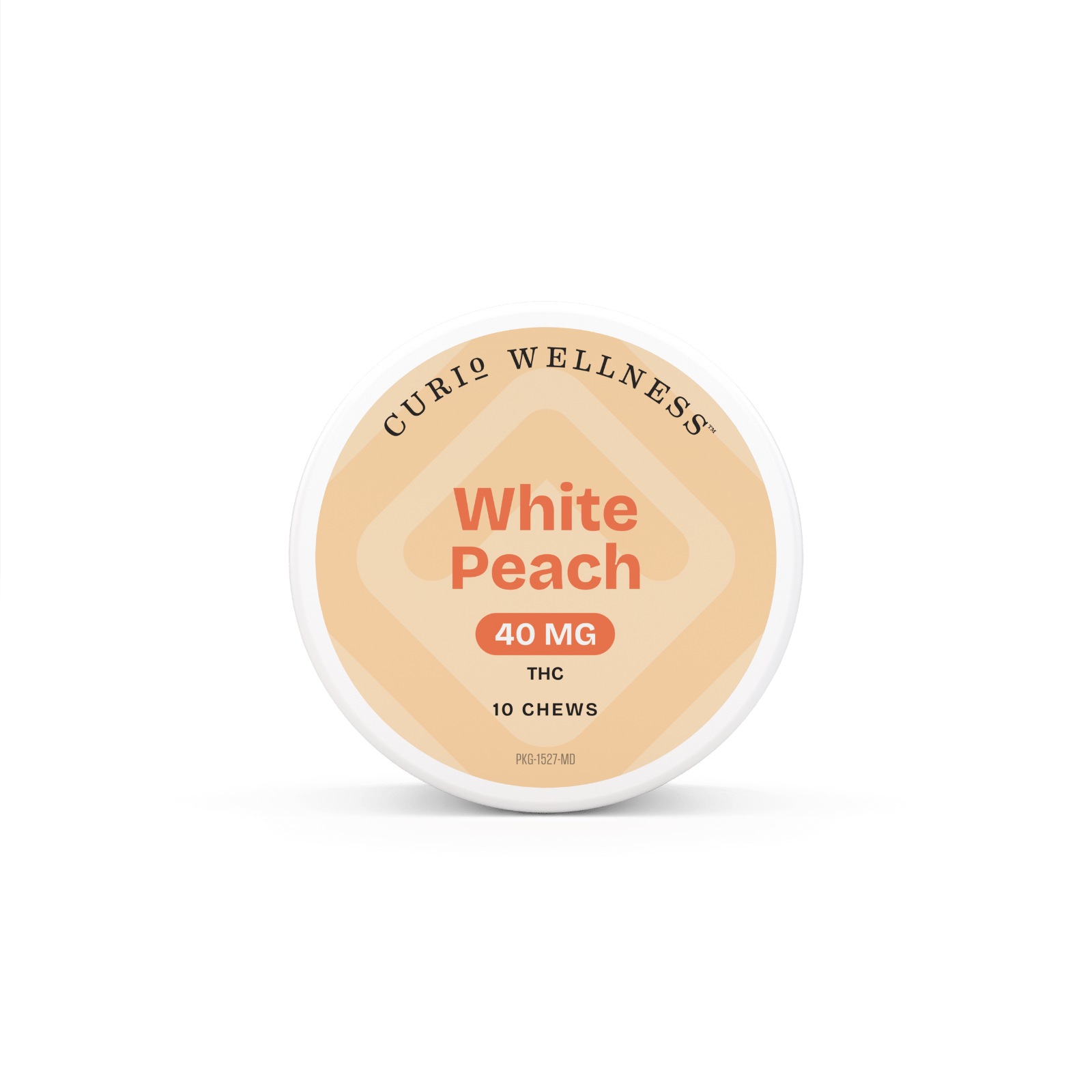 White Peach Chews | 1000mg | 10ct | 40mg/ea