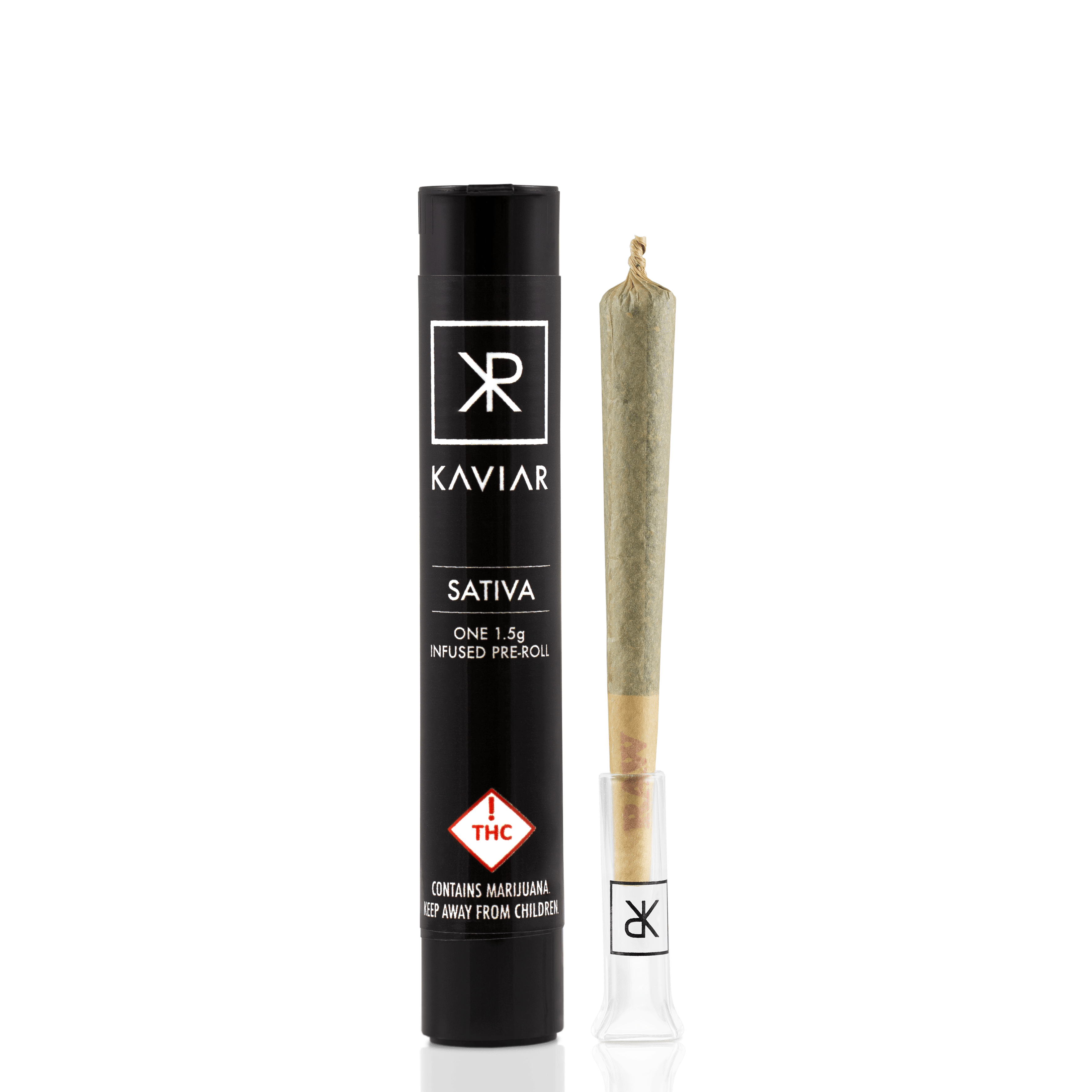 Kaviar Sativa Infused Pre Roll [1.5g] at Four Green Fields, LLC