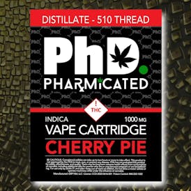 Pharmicated 510 Thread Vape Cart - 1000 mg - Cherry Pie (I)