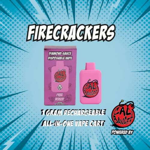 Firecracker by Cali Banger Vape PINK ROZAY - 1.0 Gr