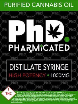 PhD - Distillate Syringes - 1000 mg High Potiency