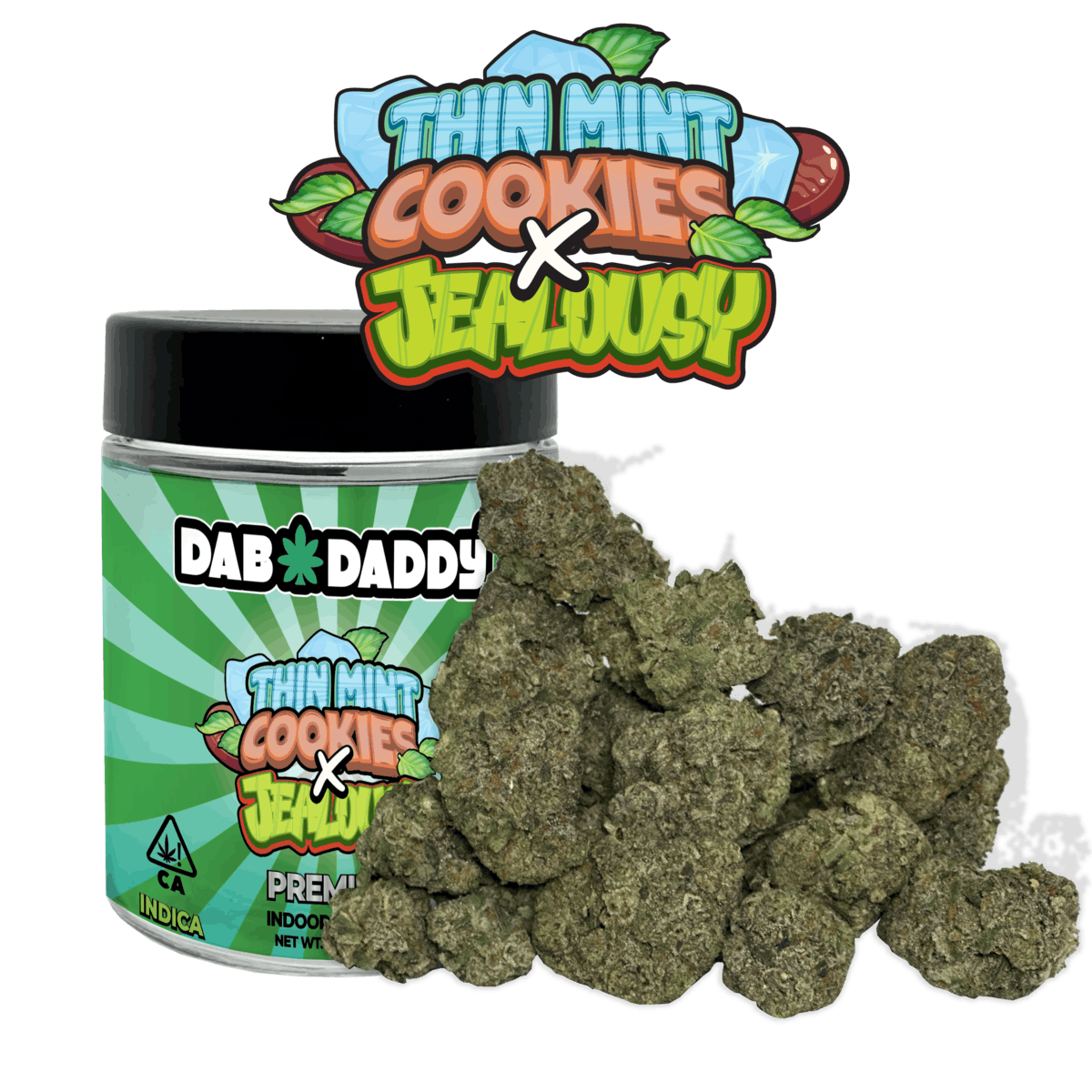 Thin Mint Cookies X Jealousy Flower Dab Daddy® 28g Dab Daddy