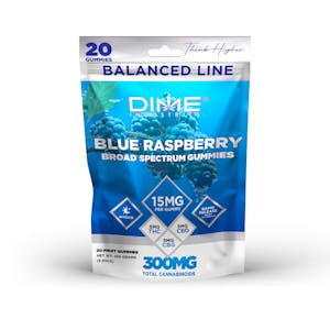 DIME INDUSTRIES - Dime Industries | Balanced Line Blue Raspberry "Afternoon" CBG Gummies