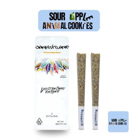 Sour Apple x Animal Cookies Pre Roll 2g - Dual Pack Series