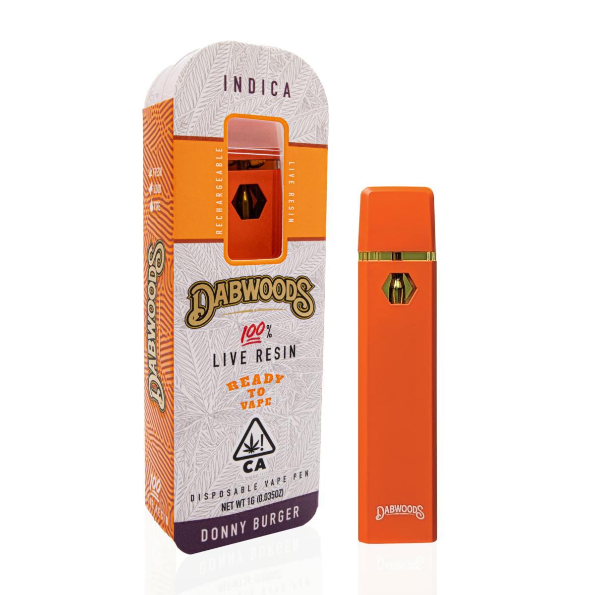 DABWOODS 1 GRAM LIVE RESIN ALL IN ONE DEVICE DONNY BURGER - Dabwoods