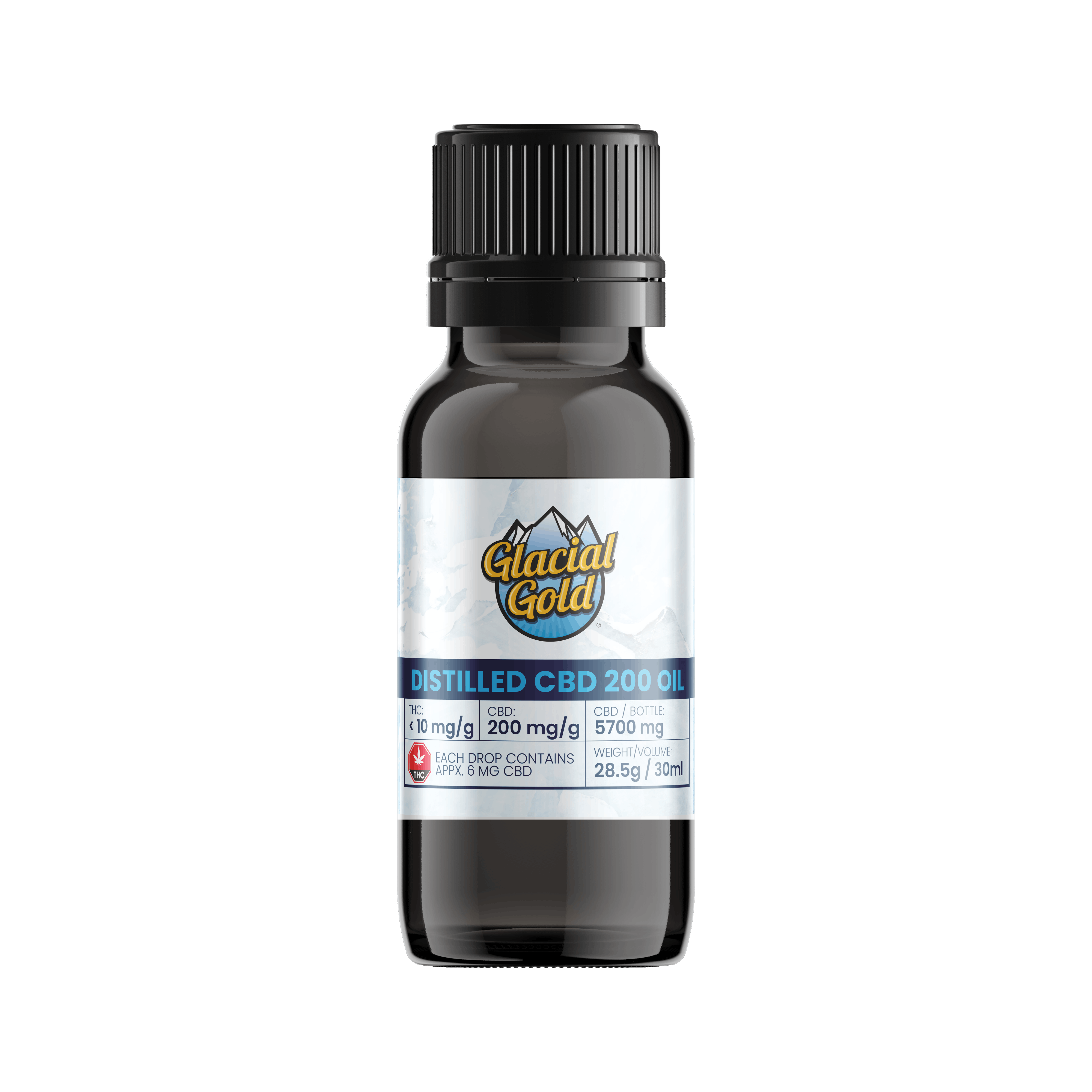 Distilled CBD 200 Oil | 30ml (5700mg CBD)