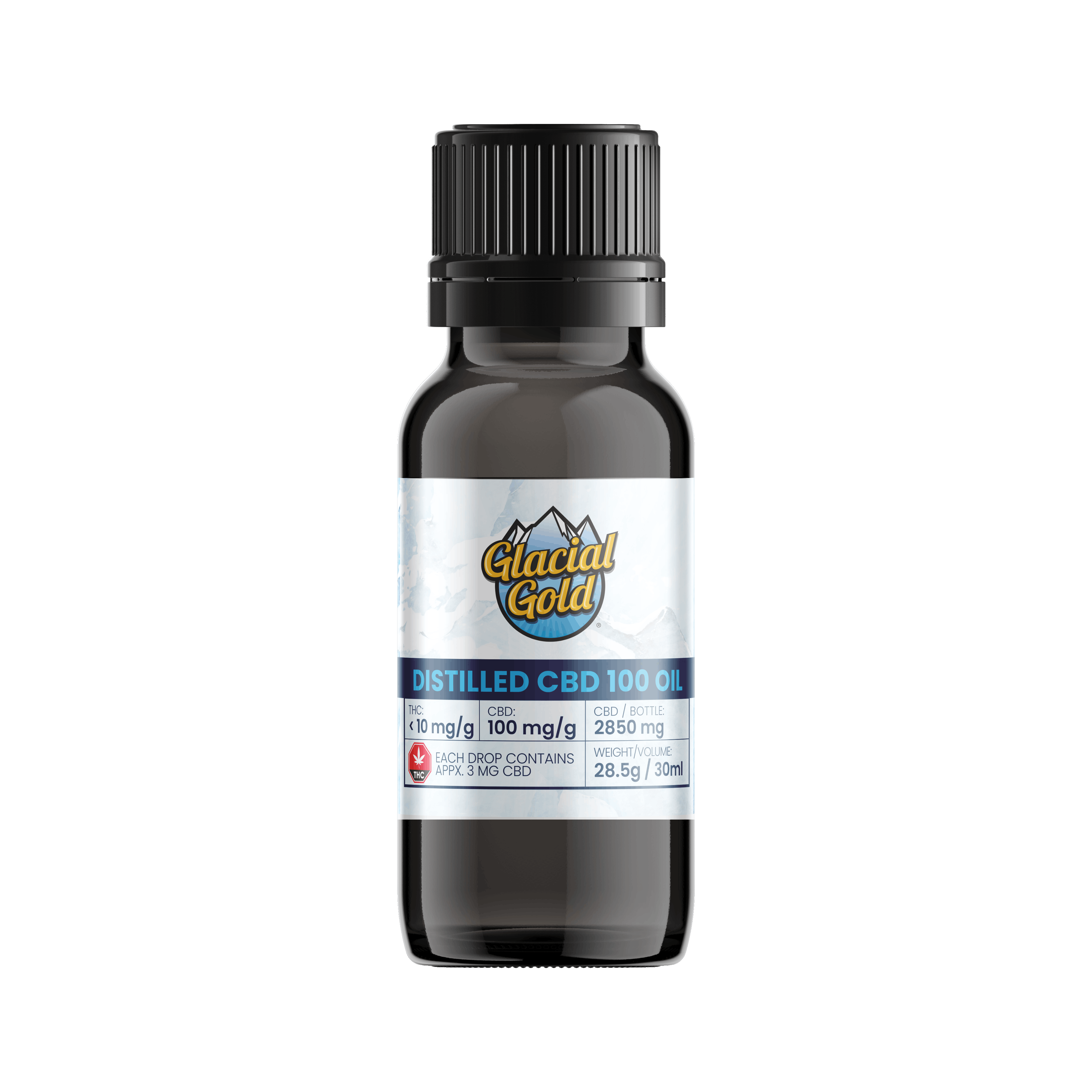 Distilled CBD 100 Oil | 30ml (2850mg CBD)