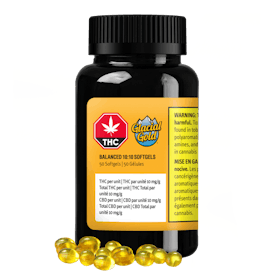 Balanced 10:10 Softgels | 50 Pack (500mg THC & 500mg CBD)