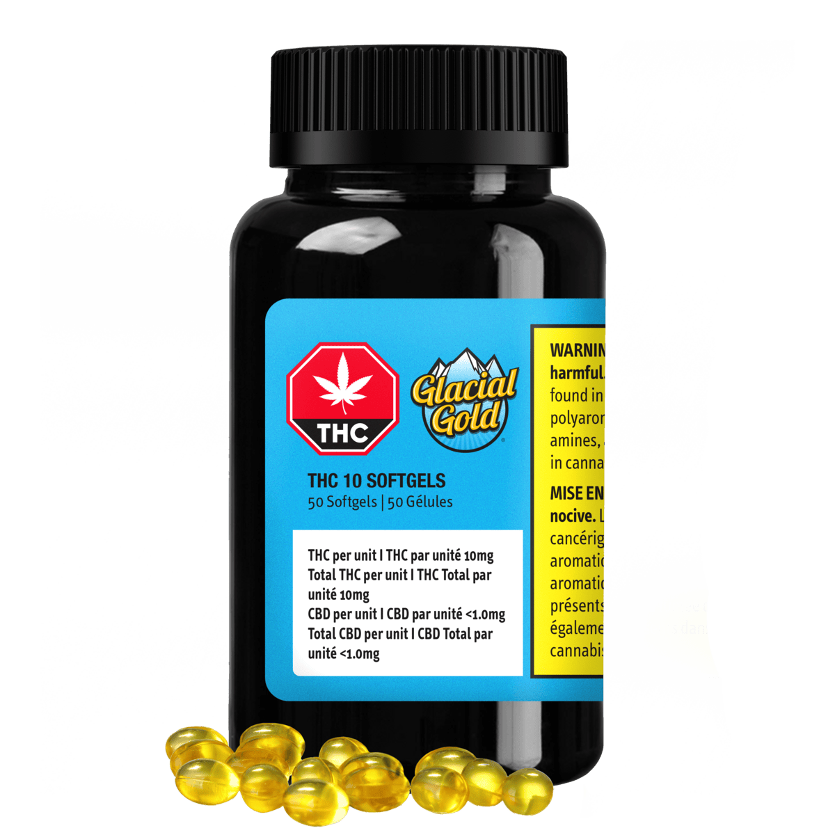 THC 10 Softgels | 50-pack (500mg THC)