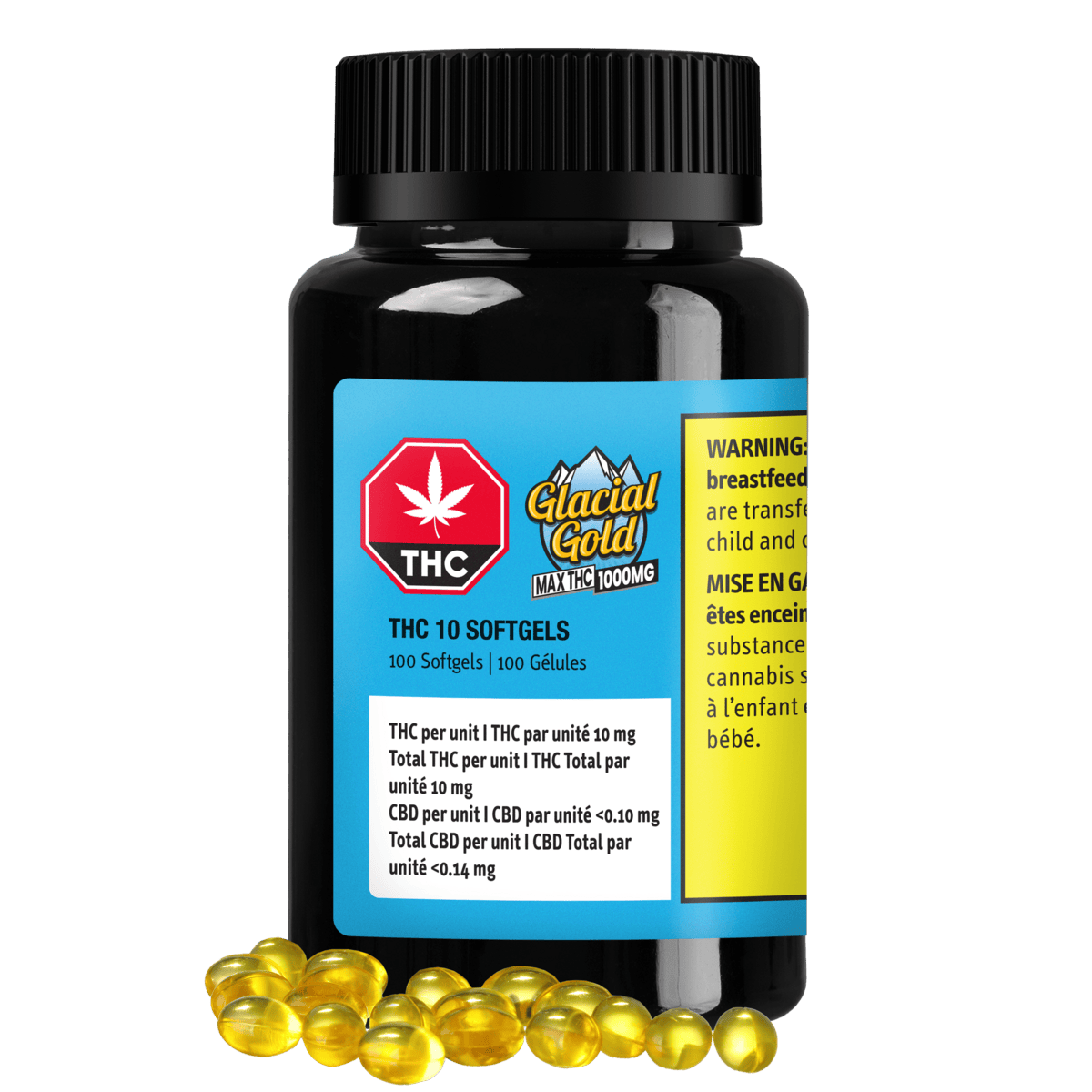 THC 10 Softgels | 100-pack (1000mg THC)