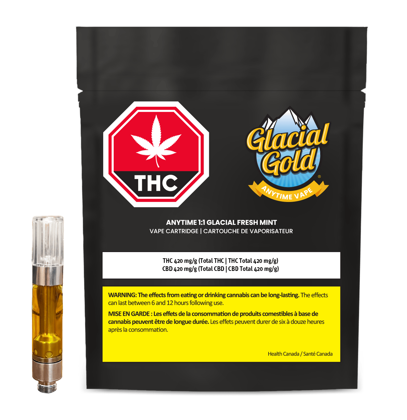 Anytime 1:1 Glacial Fresh Mint | 1g Vape Cartridge