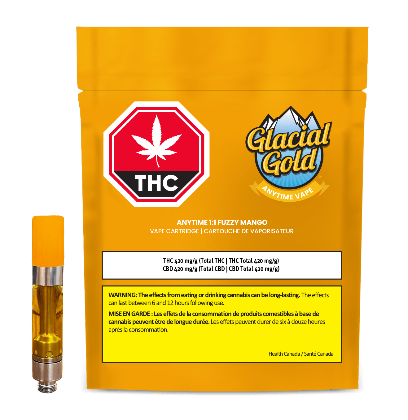 Anytime 1:1 Fuzzy Mango | 1g Vape Cartridge