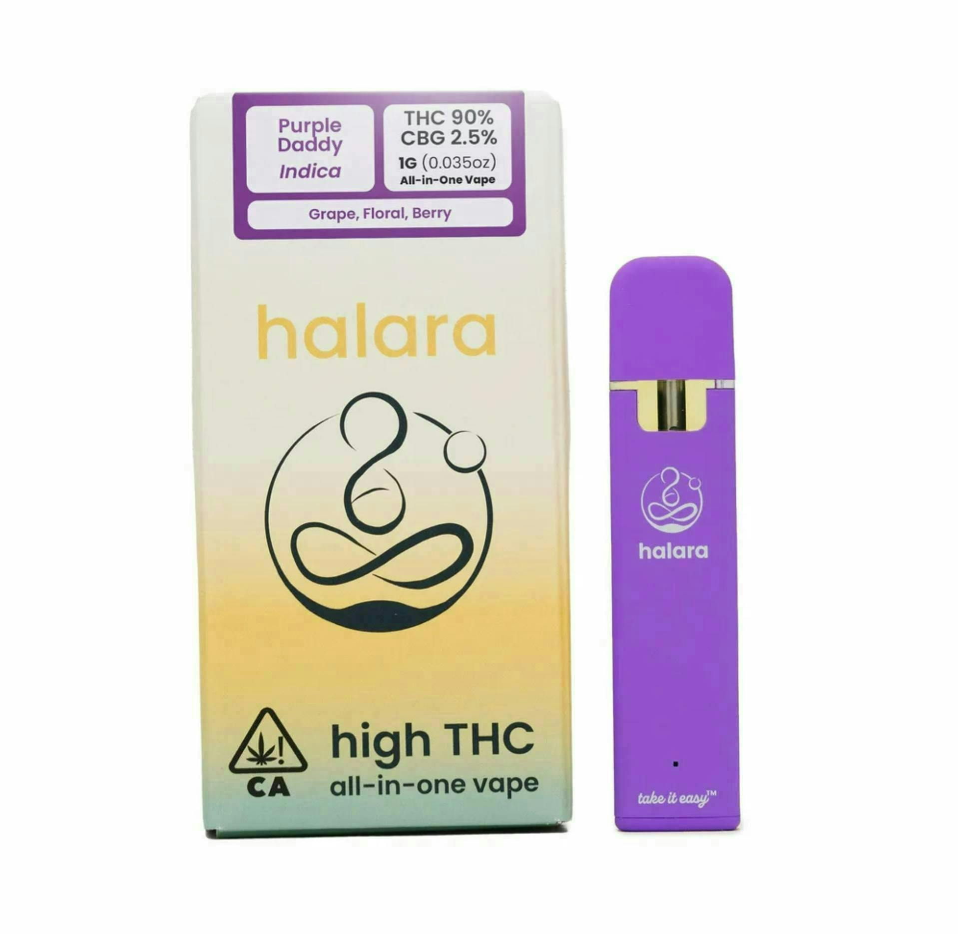 Halara | Purple Daddy | High THC AIO | 1g - Halara