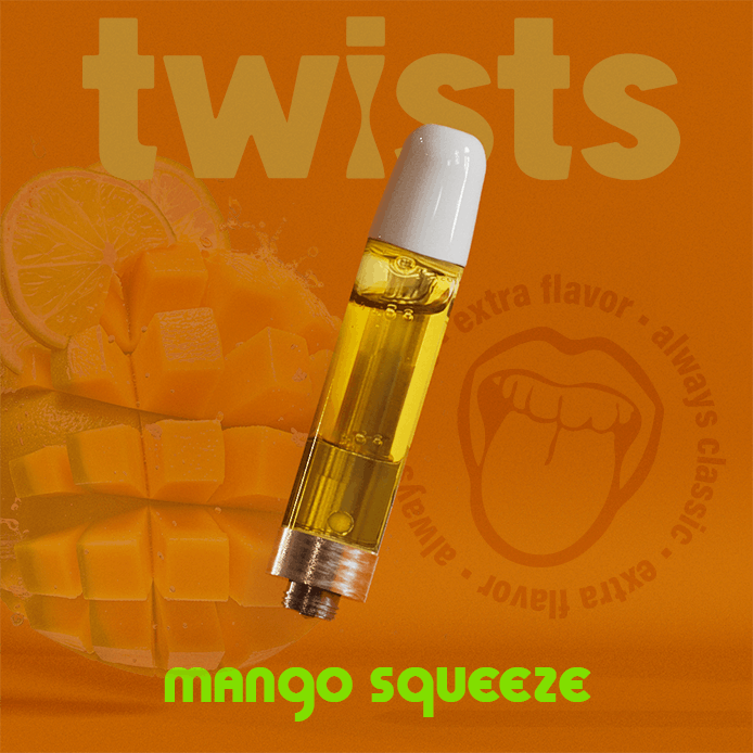 Oil Twists Cartridge (1000mg) - Mango Squeeze Flavor - Craft Concentrates