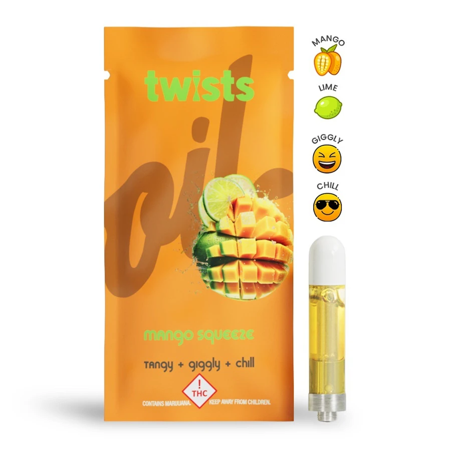 Mango Squeeze Flavor - "Twists" Cartridge (1000mg) - by Oil® — cartridge listed on the Herbs 4 You menu