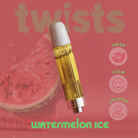 Oil Twists Cartridge (1000mg) - Watermelon Ice Flavor