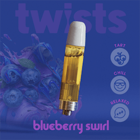 Oil Twists Cartridge (1000mg) - Blueberry Swirl Flavor