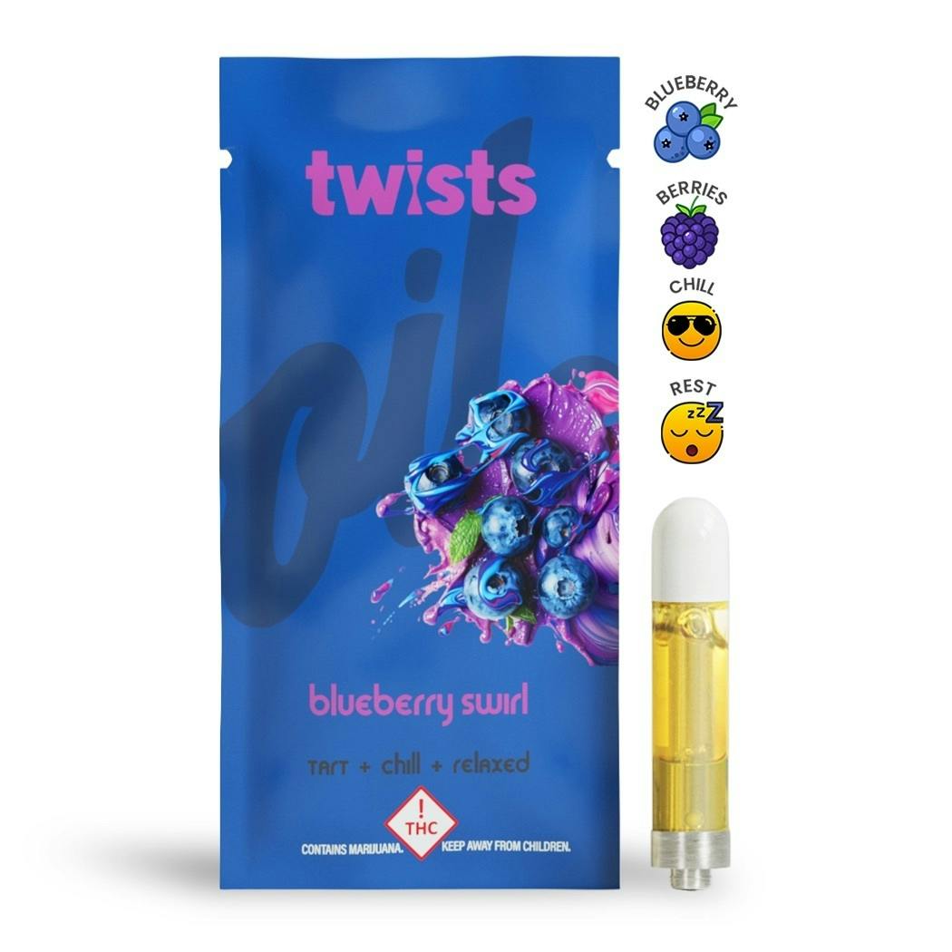 Blueberry Swirl Flavor - "Twists" Cartridge (1000mg) - by Oil®