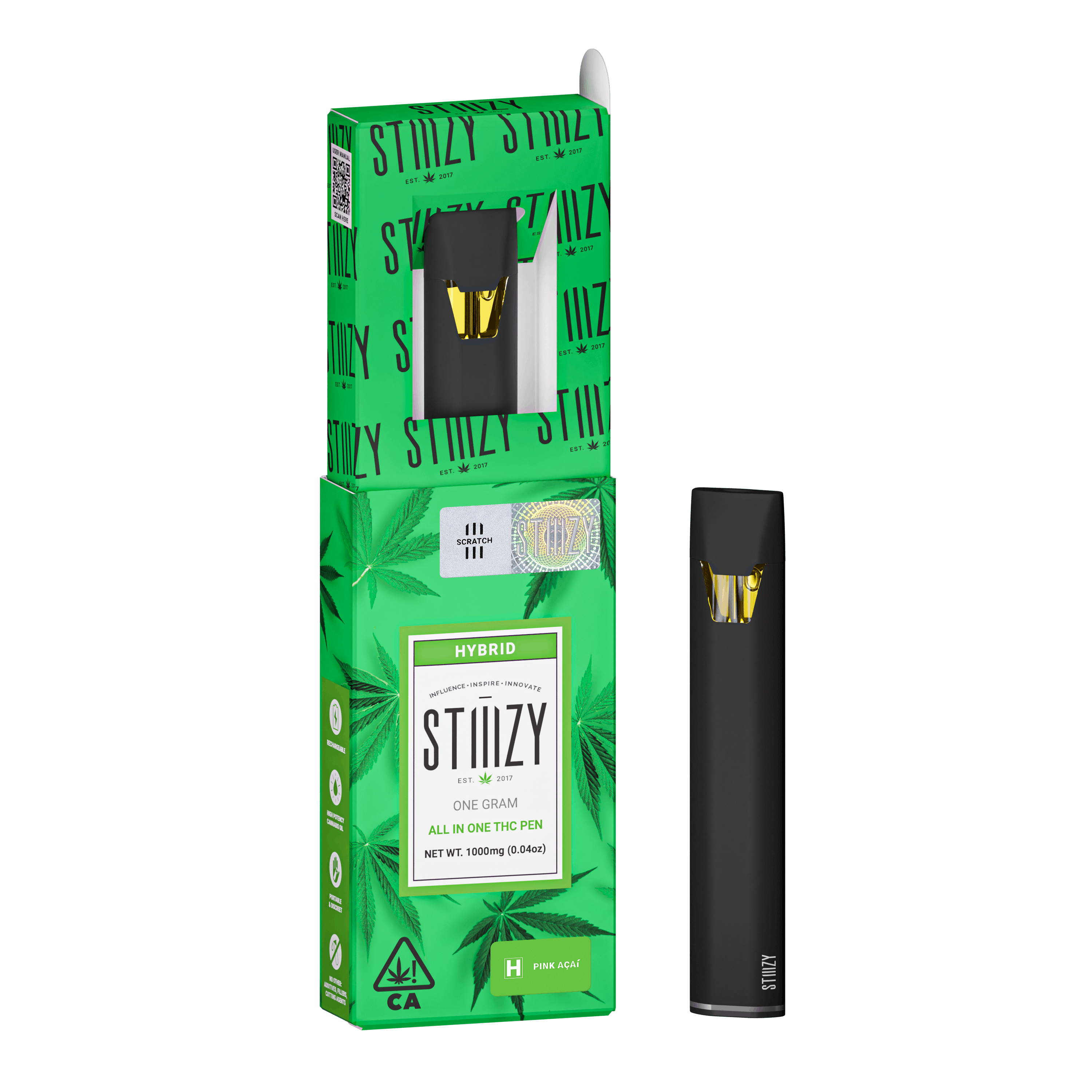 Disposable Vape - PINK ACAI 1G All-In-One - STIIIZY