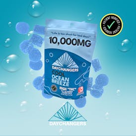 Day Changers - 250mg ea.:10,000mg THC Cool Ocean Breeze Gummy 40ct.