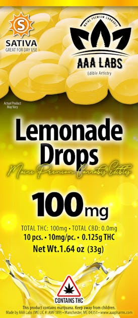 Lemonade Drops - Sativa - 100mg THC