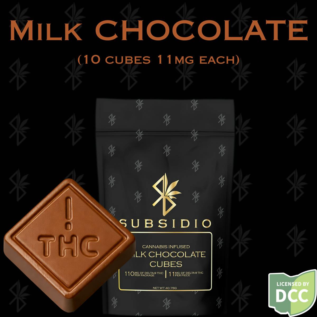 Infused Milk Chocolate | 110mg | 10pk