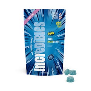 Incredibles - Sour Blue Razzberry - 1:1 200MG Gummies