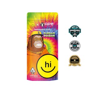 Durban Poison — 1g APE & Hi! Live Resin Disposable (all in one)