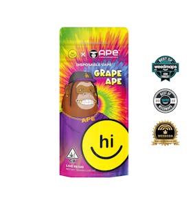 Grape APE — 1g APE & Hi! Live Resin Disposable (all in one)