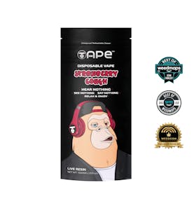 Strawberry Cough — 1g APE Live Resin Disposable Vape (all in one)