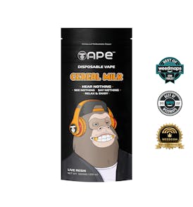 Cereal Milk — 1g APE Live Resin Disposable Vape (all in one)