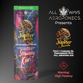 1g Jupiter Joint | Infused Aeroponic Pre-Roll | Strawberry Kiwi