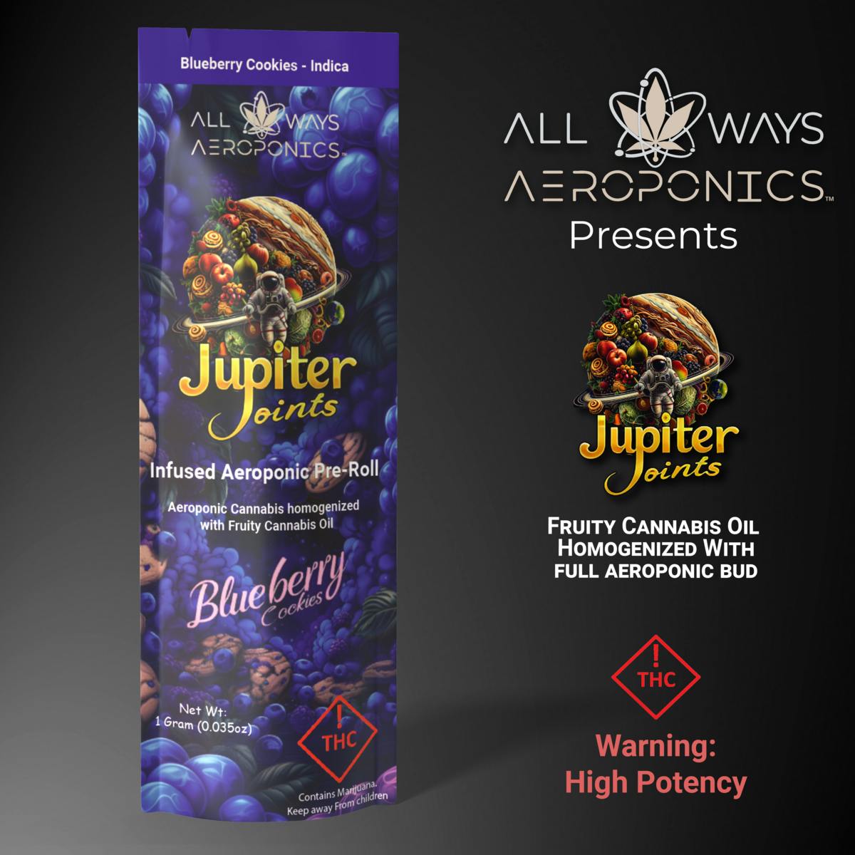 Infused Aeroponic Preroll Blueberry Cookies