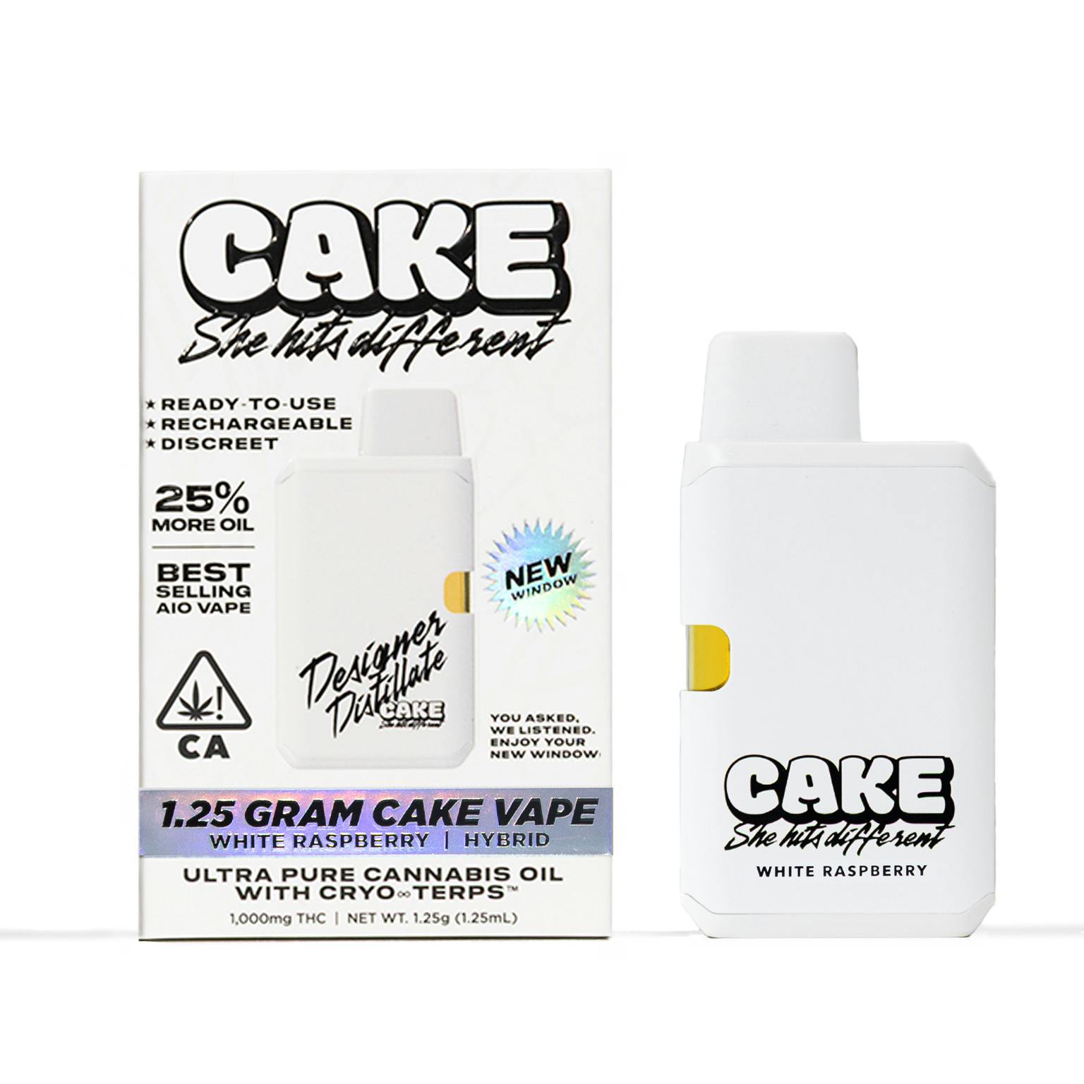 CAKE she hits different — White Raspberry - - Designer