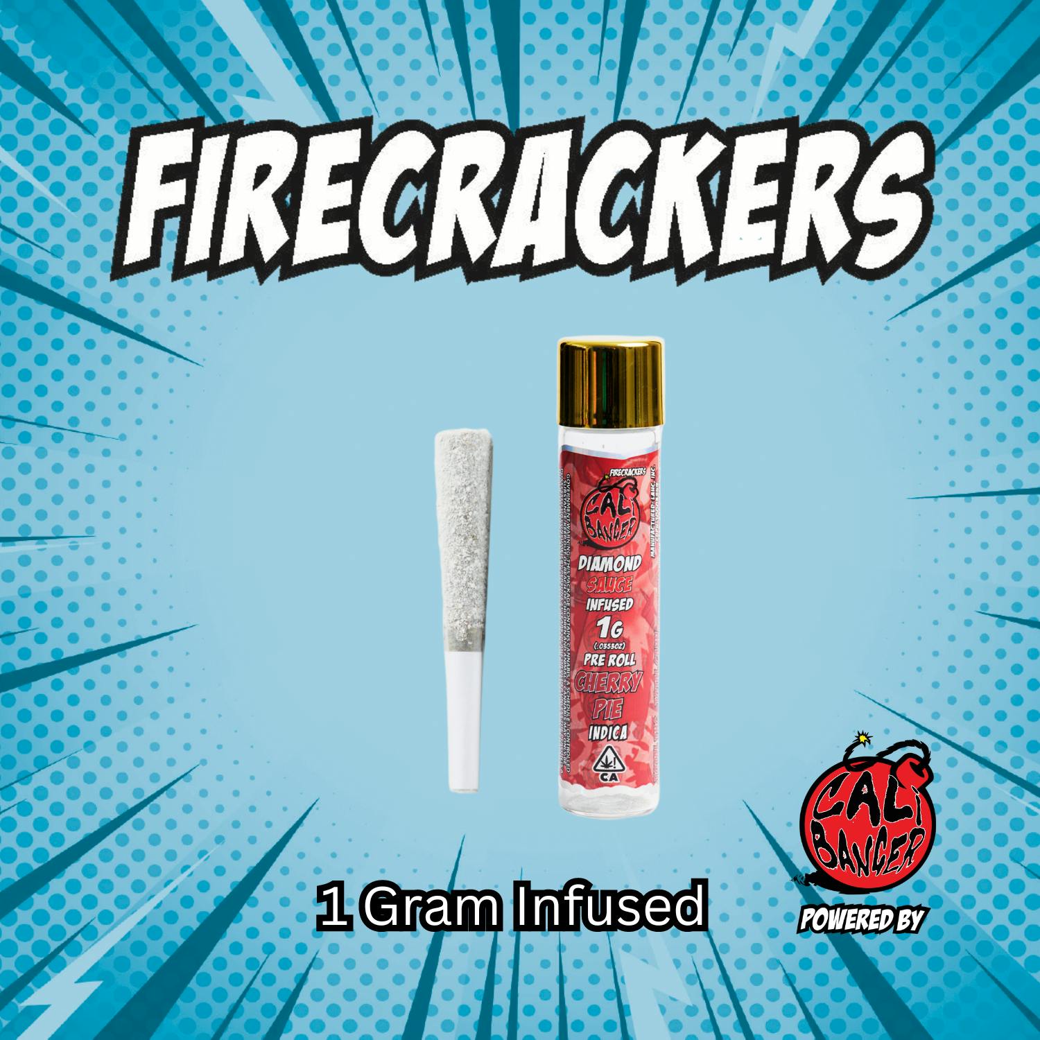Firecracker by Cali Banger Infused Pre Roll CHERRY PIE - 1.0 Gr