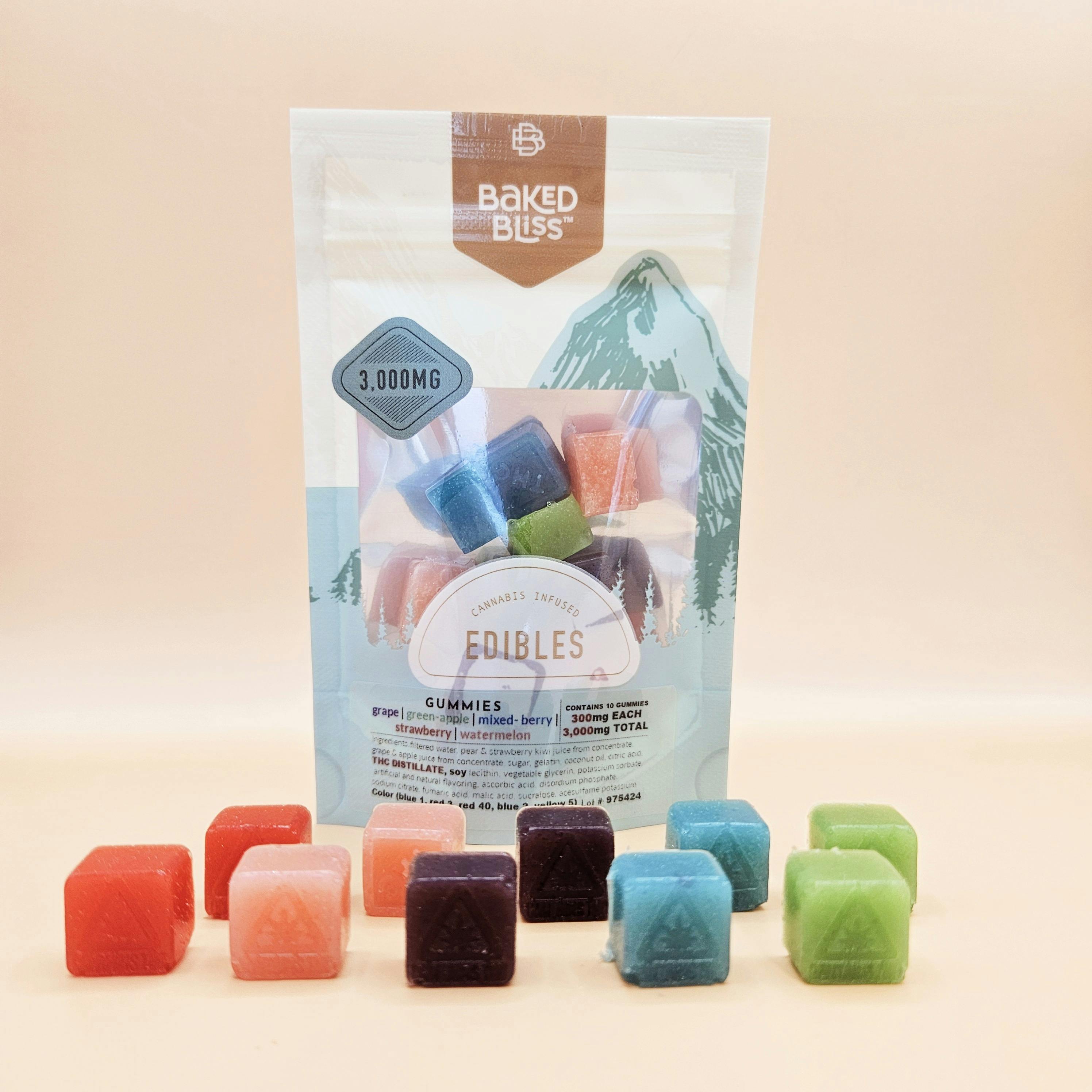 Baked Bliss 3000mg Gummies by Baked Bliss Edibles