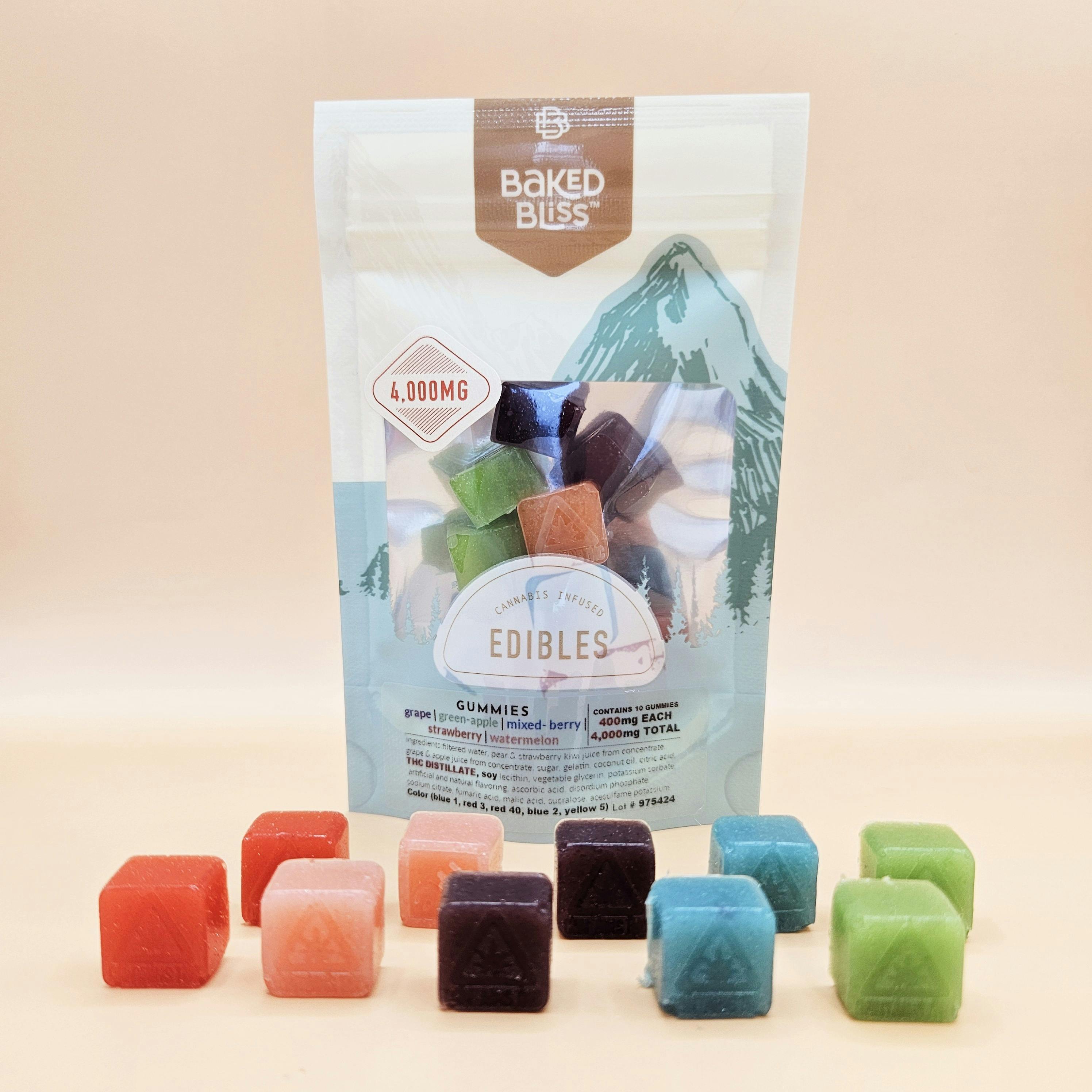Baked Bliss 4000mg Gummies Baked Bliss Edibles
