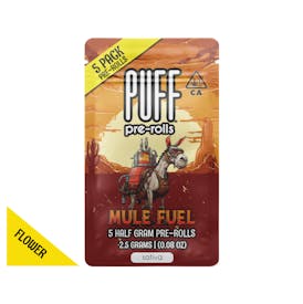 Mule Fuel - sativa - 5 pack pre-rolls - 2.5 gram