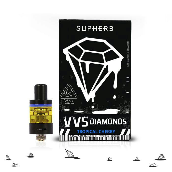 Supherb - Tropical Cherry Sativa VVS Diamonds Cartridge 1g - Supherb ...