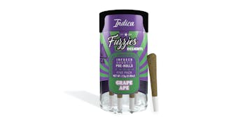 Fuzzies Delights 2.5g Pre-Roll 5-Pack - Grape Ape - Indica