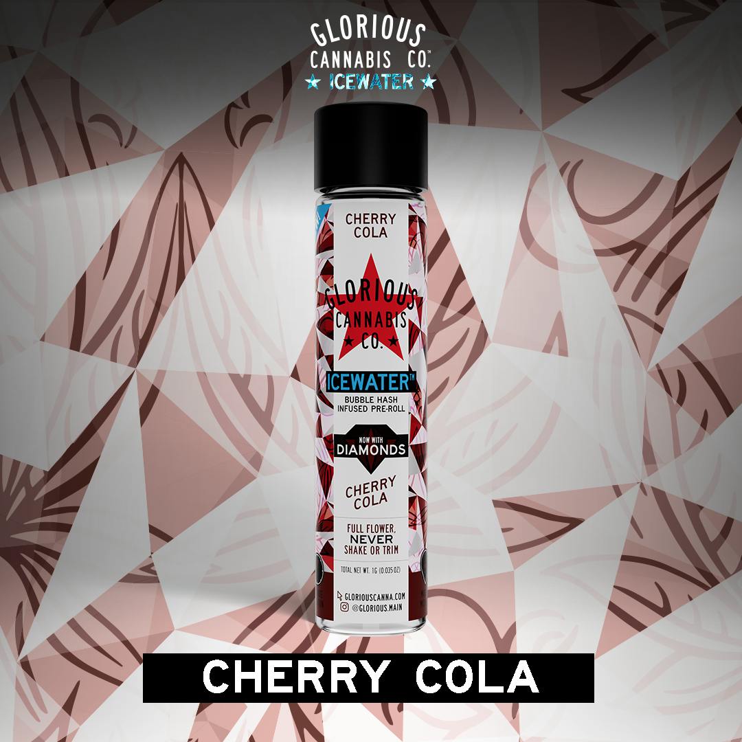 Cherry Cola 1G | Icewater Bubble Hash with Diamonds | Glorious Cannabis Co.