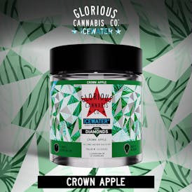 Crown Apple 3x.5G | Bubble Hash with Diamonds | Glorious Cannabis Co.