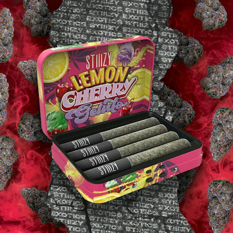 STIIIZY - LEMON CHERRY GELATO - 3.5G STIIIZY Exotics Preroll 4 Pack, Pre-Rolls