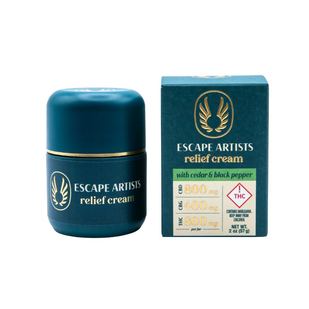 Relief Cream Cedar Black Pepper (800mg CBD/400mg CBG/800mg THC