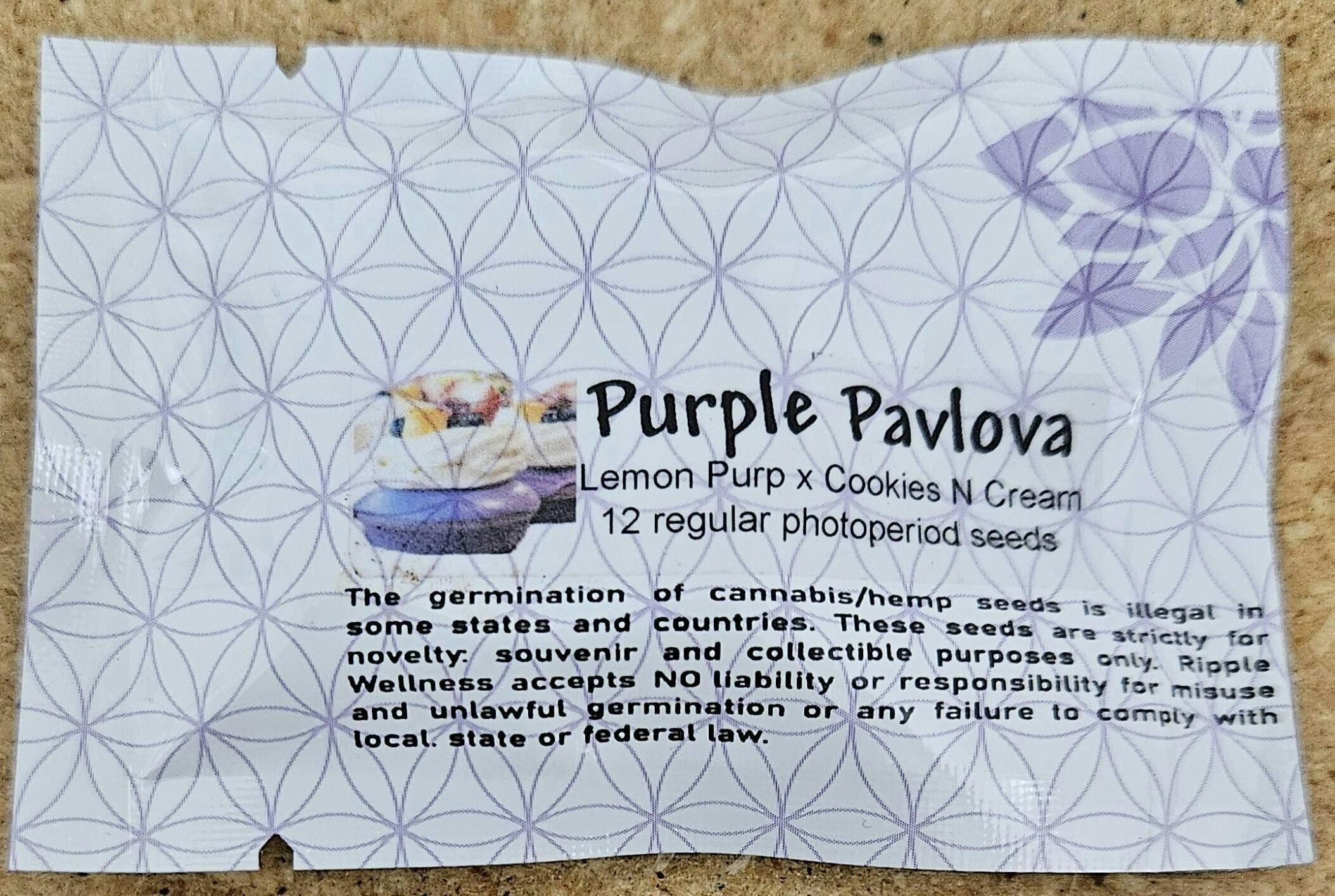 Seeds - Purple Pavlova - 12ct Seed Pack at Ripple Wellness - Biddeford: Medical Cannabis Store