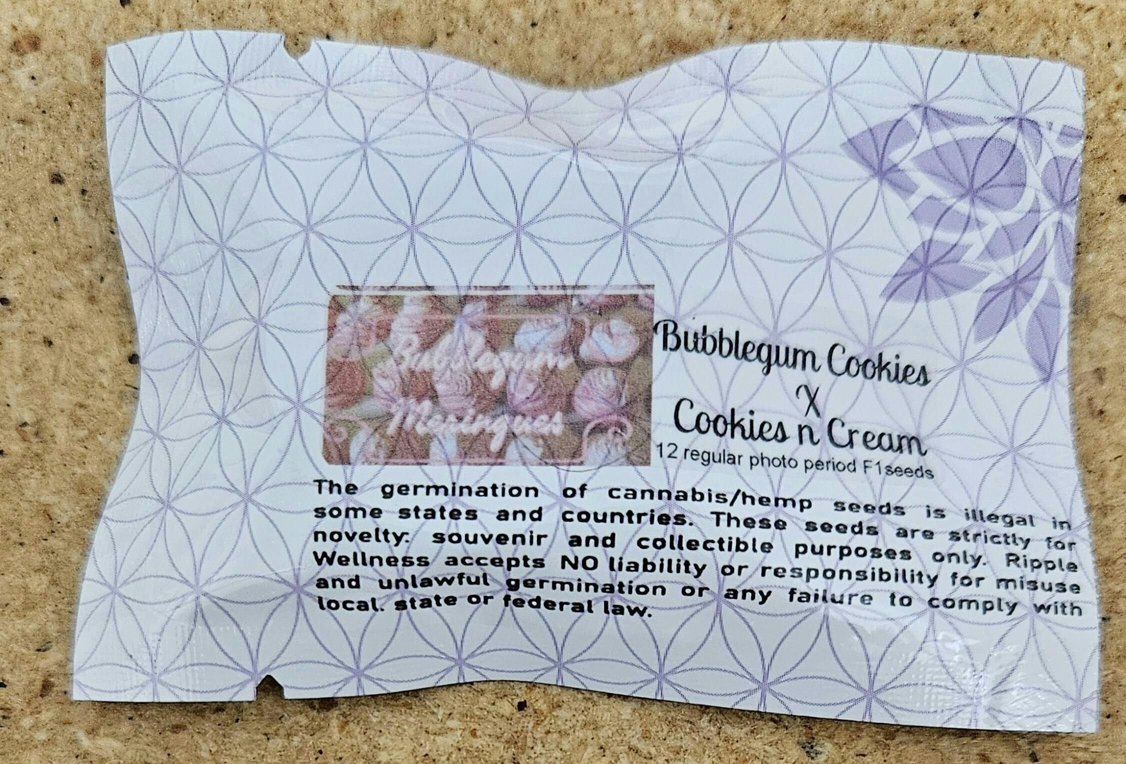 Seeds - Bubblegum Meringue - 12ct Seed Pack at Ripple Wellness - Biddeford: Medical Cannabis Store