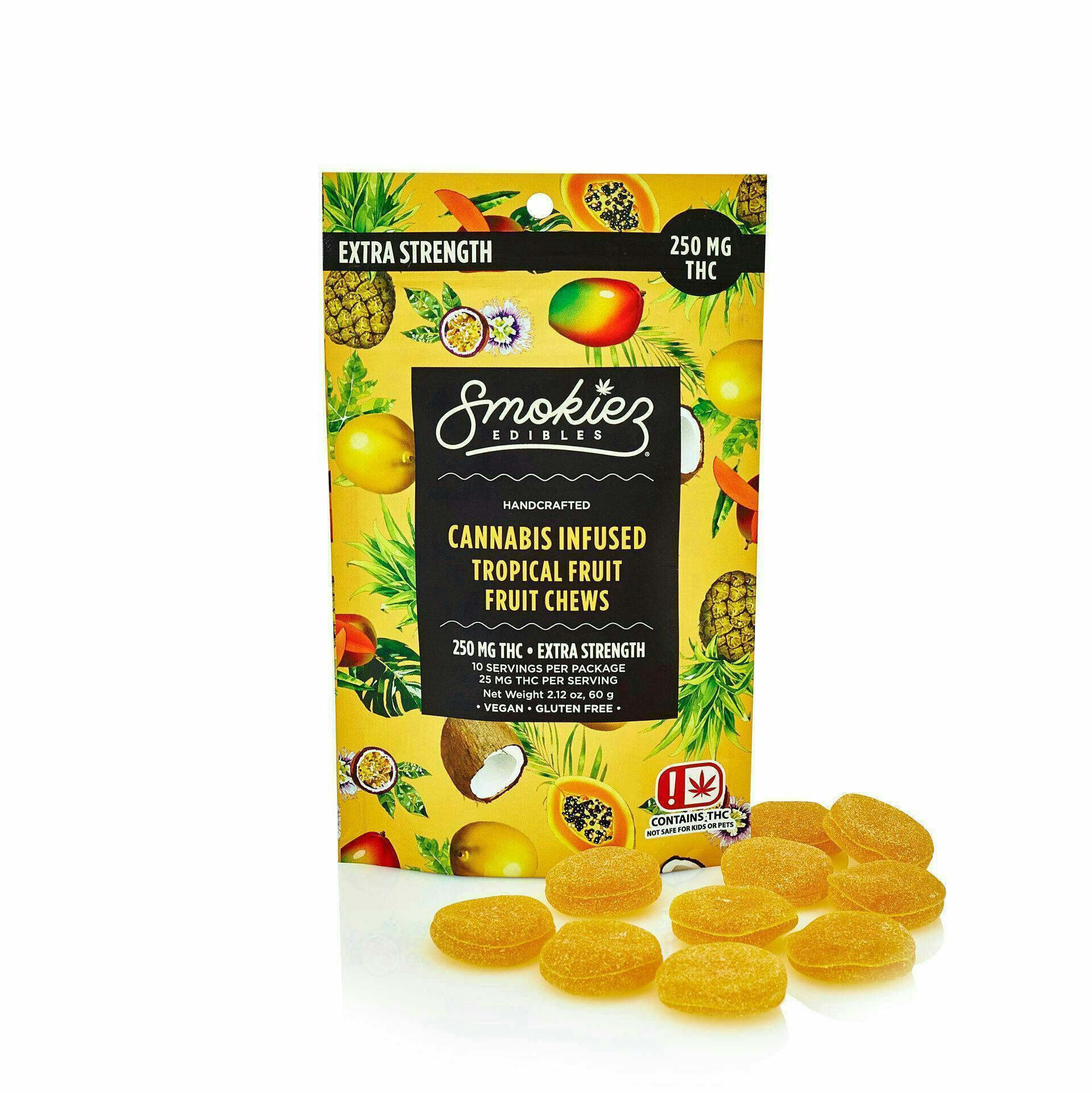 Sour Tropical Fruit Gummies 1:1 THC:CBD · 100mg · 10ct
