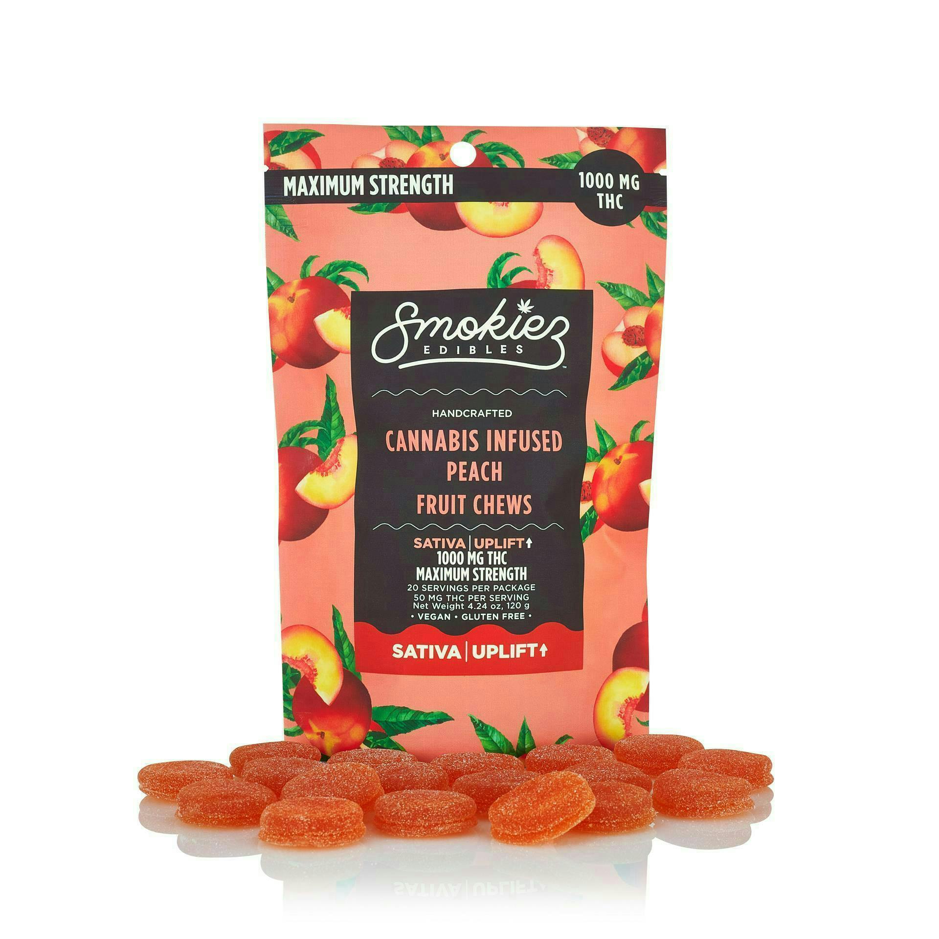 Peach Gummies · 1000mg · 20ct