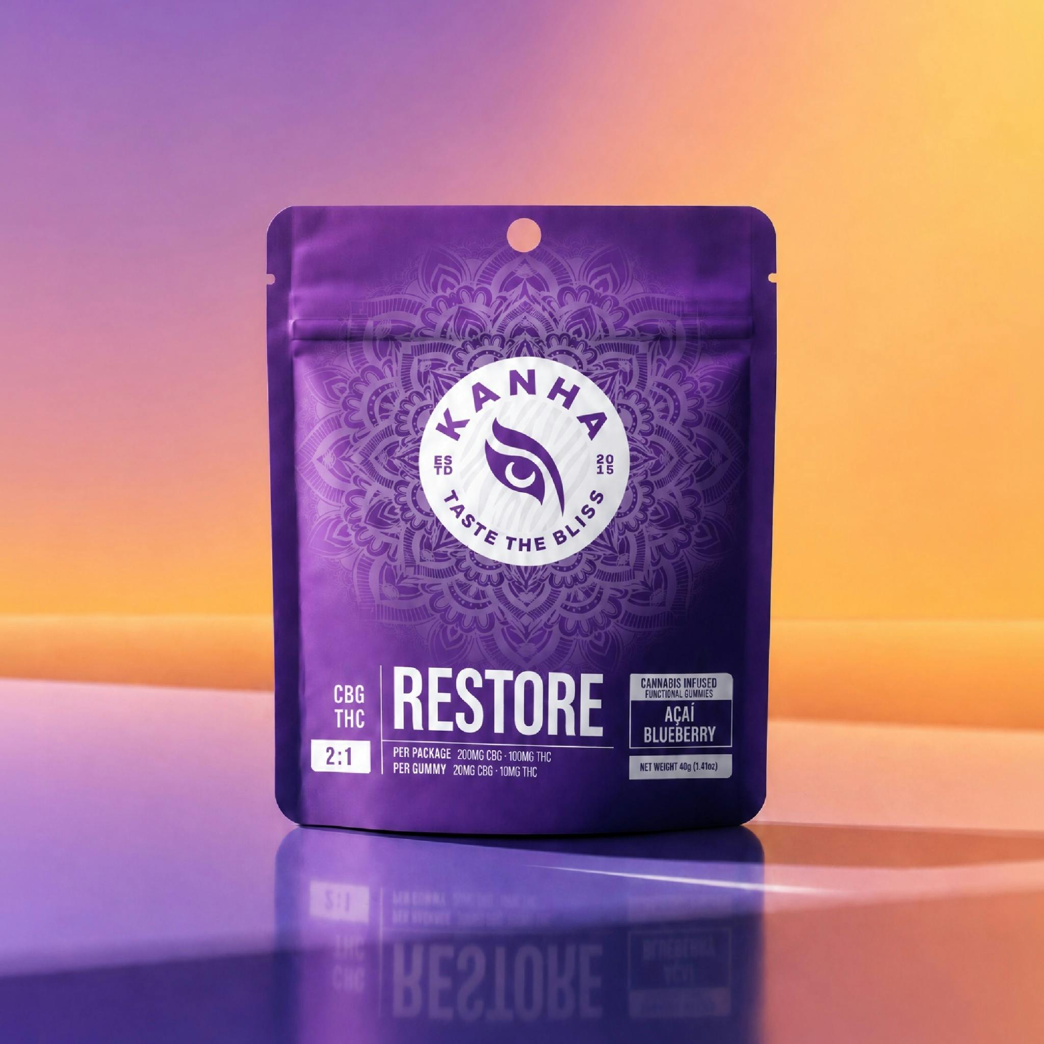 FX | Açaí Blueberry 2:1 CBG:THC Gummies | 100mg | 10ct | 10mg/ea