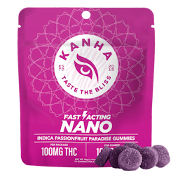 KANHA | NANO | Passionfruit Paradise | Indica | 100mg THC | 10-pack